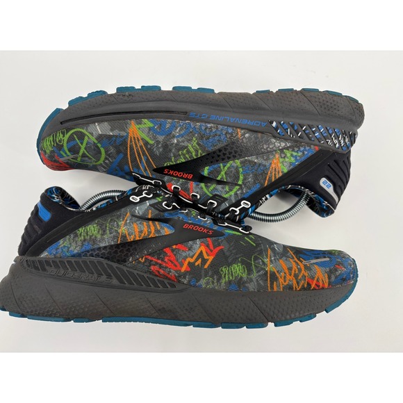 Brooks Adrenaline GTS 22 Men\'s Graffiti Running Sneakers Shoes, 12D, 1103661D084 main image 10
